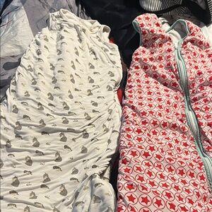 Kyte baby White Sleep Sack with Gray Hedgehog Print